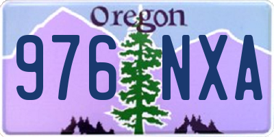 OR license plate 976NXA