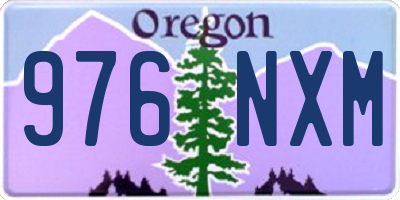 OR license plate 976NXM