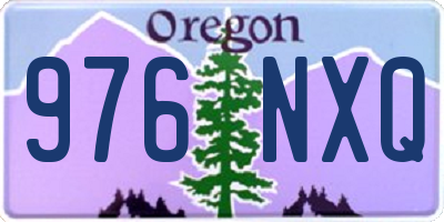 OR license plate 976NXQ