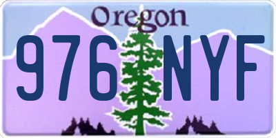 OR license plate 976NYF