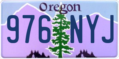 OR license plate 976NYJ