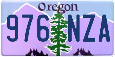 OR license plate 976NZA