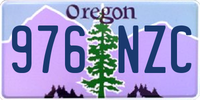 OR license plate 976NZC