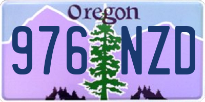 OR license plate 976NZD