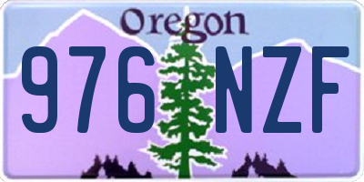 OR license plate 976NZF