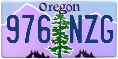 OR license plate 976NZG