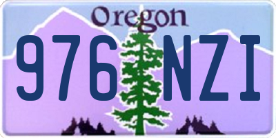 OR license plate 976NZI