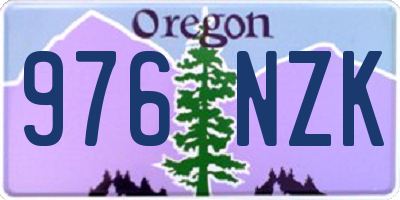OR license plate 976NZK