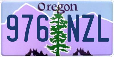 OR license plate 976NZL