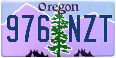 OR license plate 976NZT