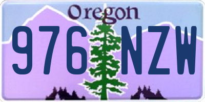 OR license plate 976NZW