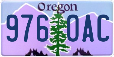 OR license plate 976OAC