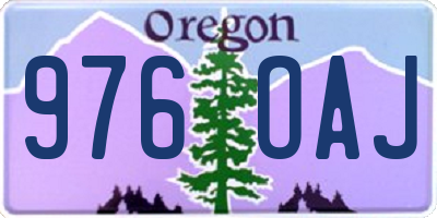 OR license plate 976OAJ