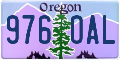 OR license plate 976OAL