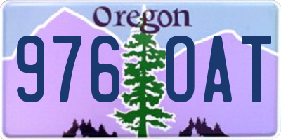OR license plate 976OAT