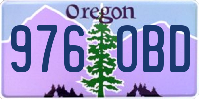 OR license plate 976OBD