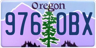 OR license plate 976OBX