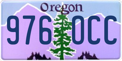 OR license plate 976OCC