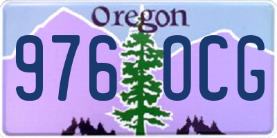 OR license plate 976OCG