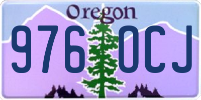 OR license plate 976OCJ