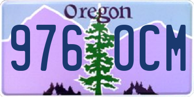 OR license plate 976OCM