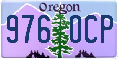 OR license plate 976OCP