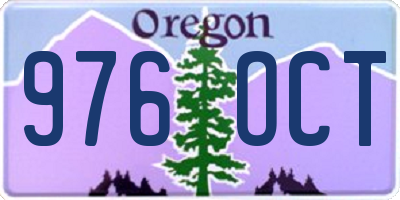 OR license plate 976OCT