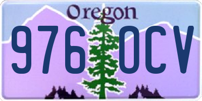 OR license plate 976OCV