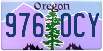 OR license plate 976OCY