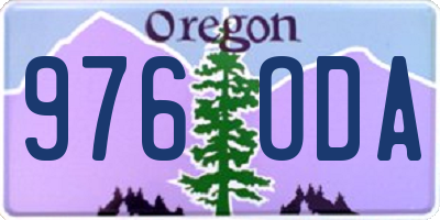OR license plate 976ODA