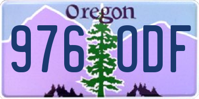 OR license plate 976ODF