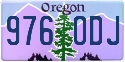 OR license plate 976ODJ
