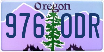 OR license plate 976ODR