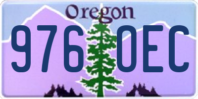 OR license plate 976OEC