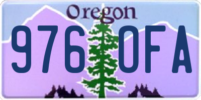 OR license plate 976OFA