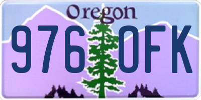 OR license plate 976OFK