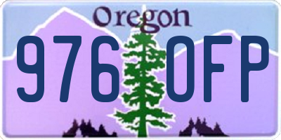 OR license plate 976OFP