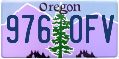 OR license plate 976OFV