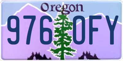 OR license plate 976OFY