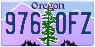 OR license plate 976OFZ