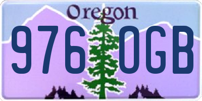 OR license plate 976OGB
