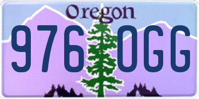 OR license plate 976OGG