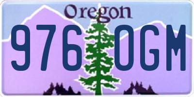 OR license plate 976OGM