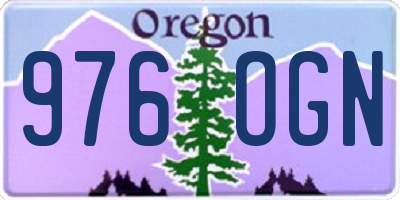 OR license plate 976OGN