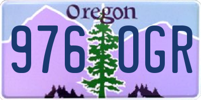 OR license plate 976OGR