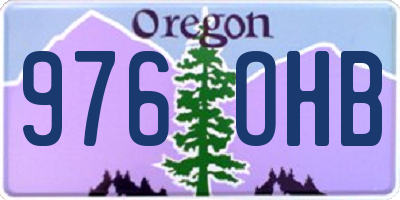 OR license plate 976OHB