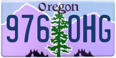 OR license plate 976OHG