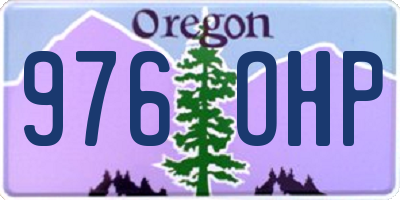 OR license plate 976OHP