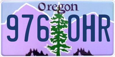 OR license plate 976OHR