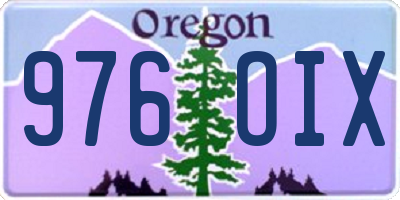 OR license plate 976OIX